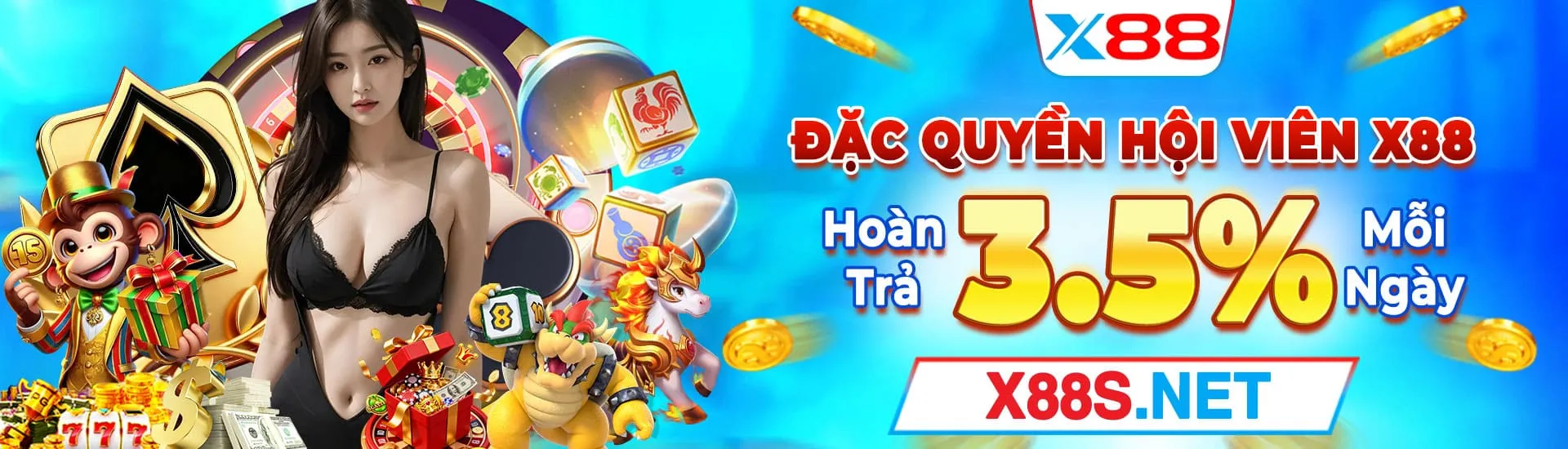 X88 Đặc Quyền Hội Viên X88 Hoàn Trả 3.5% Mỗi Ngày